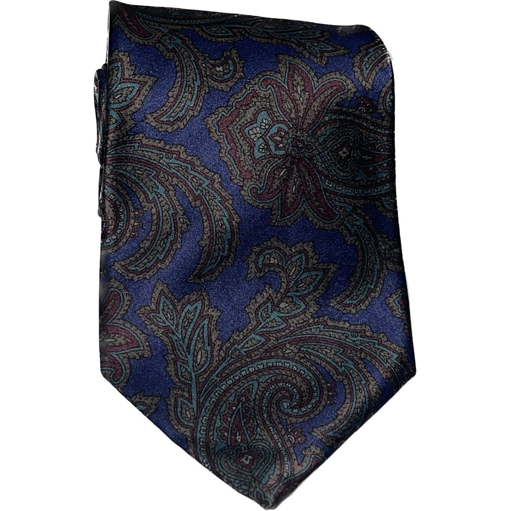 Vintage Best of class Robert Talbott Tie Big&Tall blue
